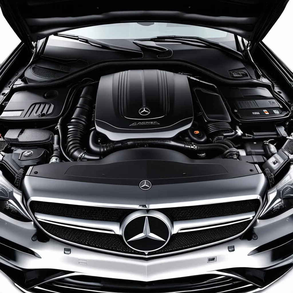 Mercedes E-Class Engine Bay